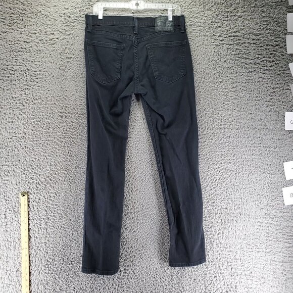 Levis Jeans Mens 32x32 Black 511 Slim Fit Straight Stretch Classic Denim - Picture 1 of 9
